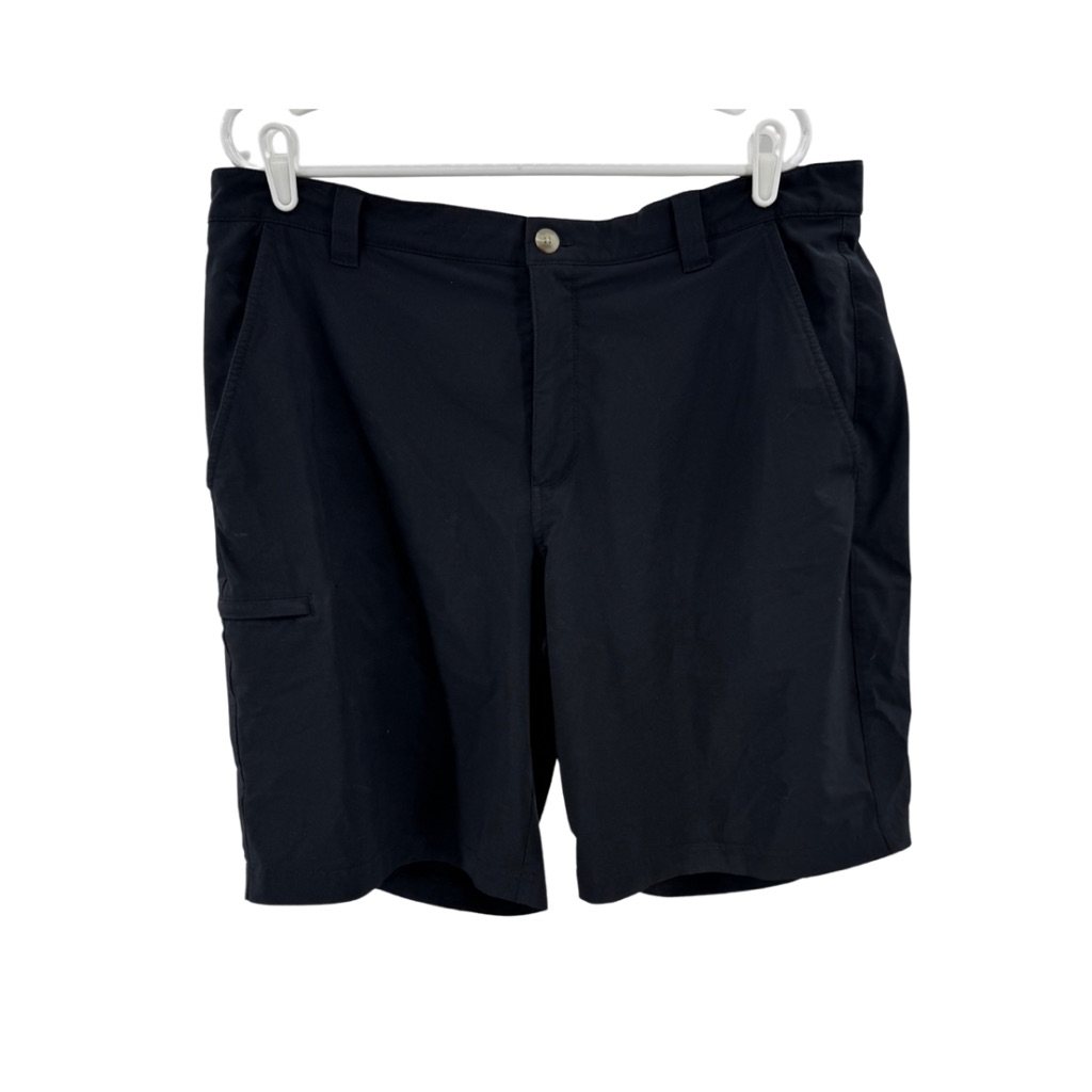 Columbia Black Pgd Outdoor Men's Shorts 38w 10l Fishing Activewear Casual